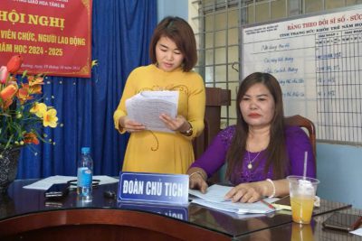 Hội nghị Viên chức – Người lao động Năm học 2024 – 2025