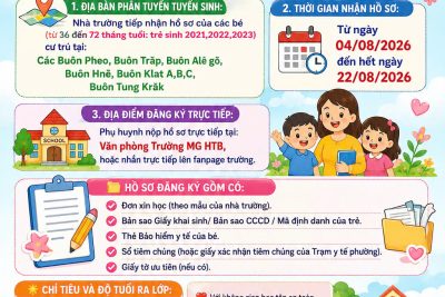 📣📣 TUYỂN SINH NĂM HỌC 2026 – 2027 📣📣